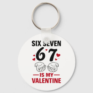 Llavero Diviértete Seis Siete dicho de San Valentín Humor 