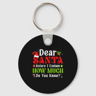 Llavero Diviertido Navidad Niños Chicos Chicas Querido San