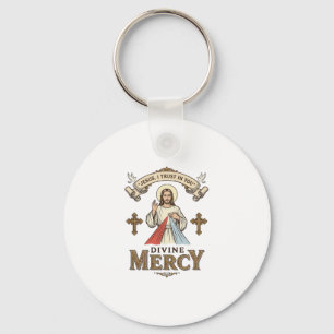 Llavero Divina Misericordia Jesús Grabado Antiguo Camiseta