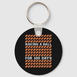 Llavero Divirtiéndose Para 100 Días De Fútbol Escolar De M