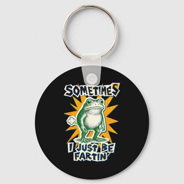 Llavero DIY Fartin Sometimes Collage I Just Frog Poster Sm (Anverso)