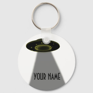 LLAVERO DIY PERSONALIZADO UFO, ESCRIBE SU NOMBRE
