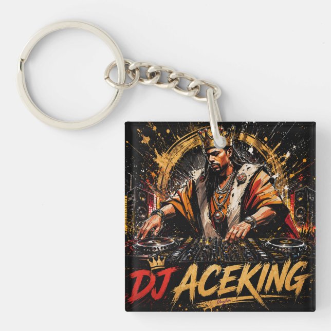 LLAVERO DJ ACEKING DOBLE CARA (Frente)