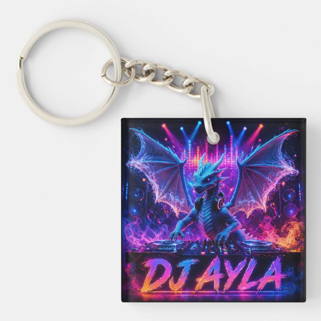 LLAVERO DJ AYLA DOBLE CARA (Frente)