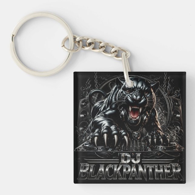 LLAVERO DJ BLACKPANTHER DOBLE CARA (Frente)