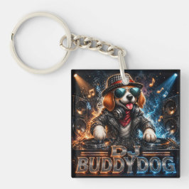 LLAVERO DJ BUDDYDOG DOBLE CARA
