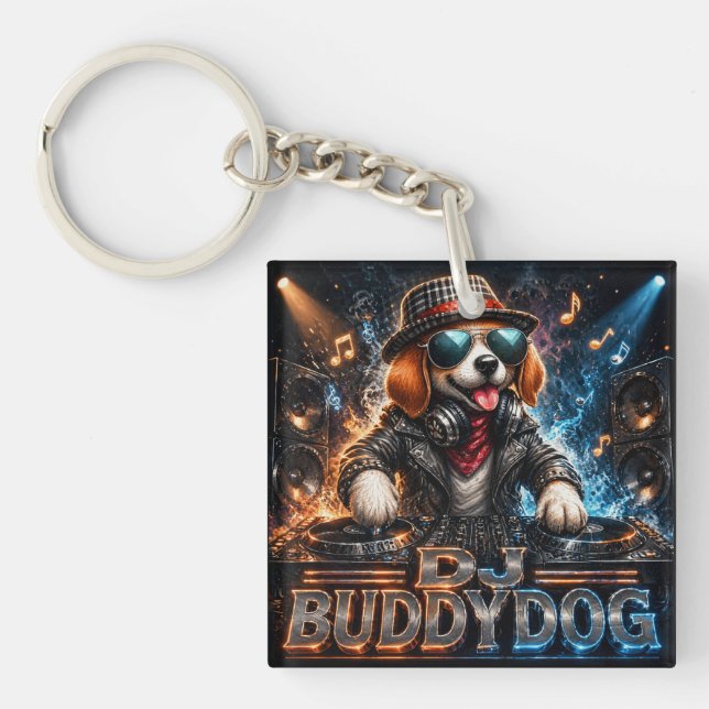 LLAVERO DJ BUDDYDOG DOBLE CARA (Frente)