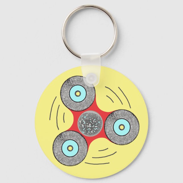 Llavero DJ Fidget Spinner (Anverso)