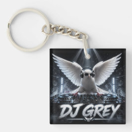 LLAVERO DJ GREY DE DOBLE CARA