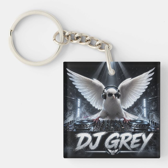 LLAVERO DJ GREY DE DOBLE CARA (Frente)