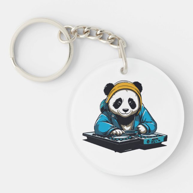 Llavero DJ Kawaii Panda (Frente)