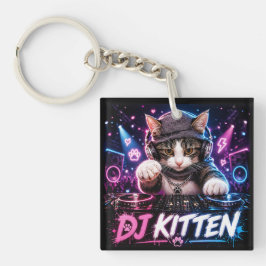 LLAVERO DJ KITTEN DOBLE CARA
