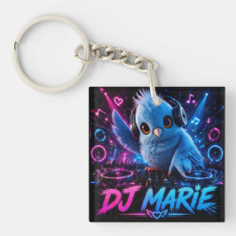 LLAVERO DJ MARIE DOBLE CARA