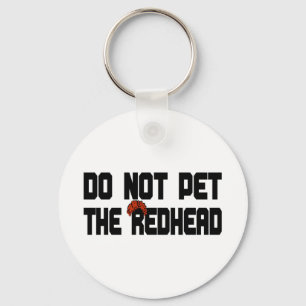 Llavero Do Not Pet The Redhead (w/ Wig)