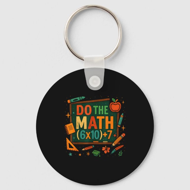 Llavero Do The Math 67 Funny Equation Chalkboard School Ar (Anverso)