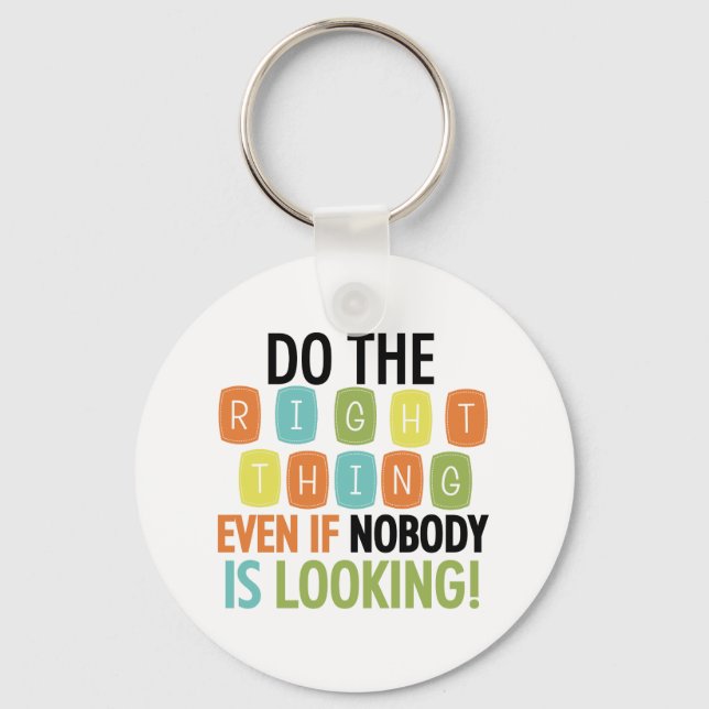 Llavero Do The Right Thing (Anverso)