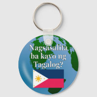 Do you speak Tagalog? in Tagalog. Flag & globe