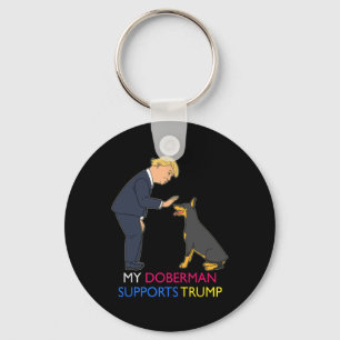 Llavero Doberman apoya el regalo de Trump Doberman Pinsche