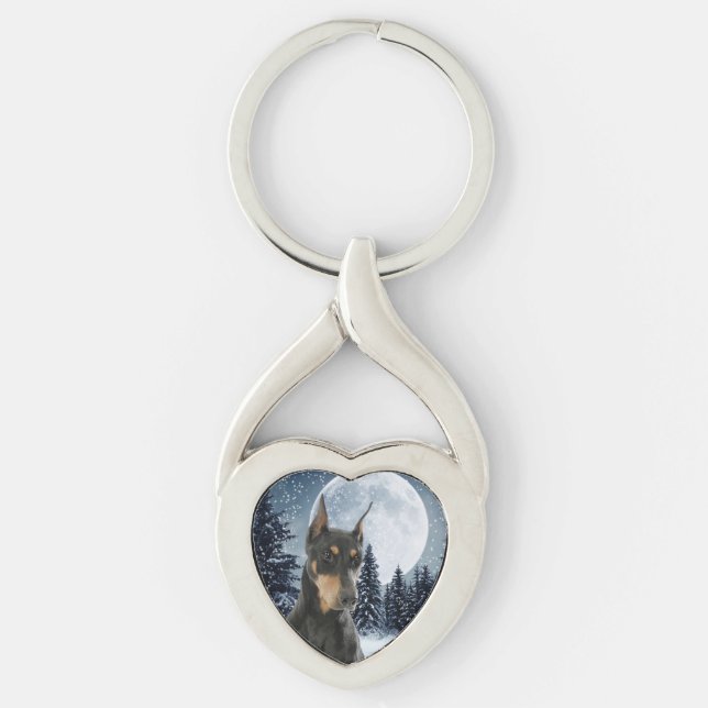 Llavero Doberman Mom Keychain (Anverso)