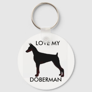 Llavero doberman negro, AMA MI, DOBERMAN