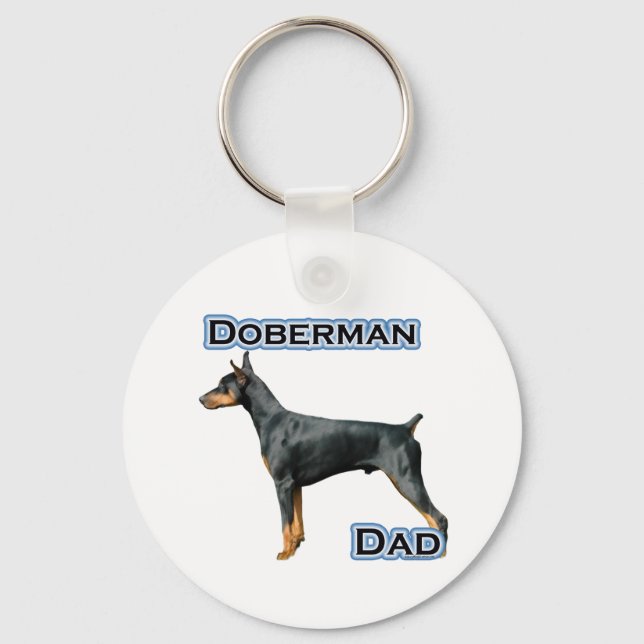 Llavero Doberman Pinscher Dad 4 - Keychain (Anverso)