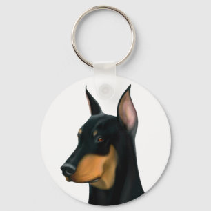 Llavero Doberman Pinscher Dog Keychain