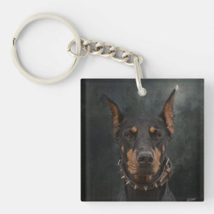 Llavero Doberman Pinscher Keychain