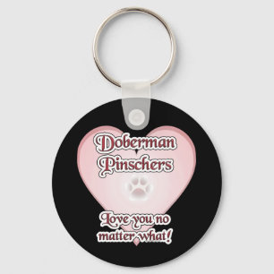 Llavero Doberman Pinscher Love, Love Doberman, Love dobie