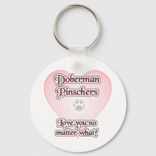 Llavero Doberman Pinscher Love, Love Doberman, Love dobie