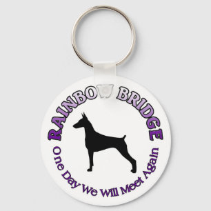 LLAVERO DOBERMAN RAINBOW BRIDGE KEYCHAIN