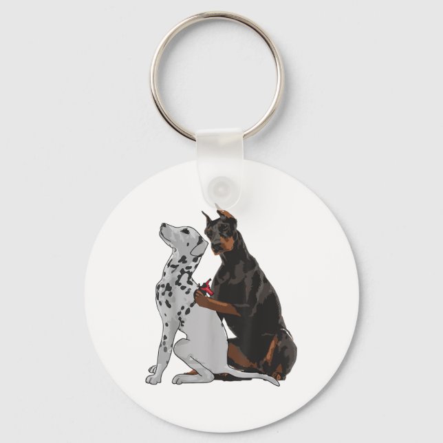 Llavero Doberman Tattooing Dalmatian Dog (Anverso)