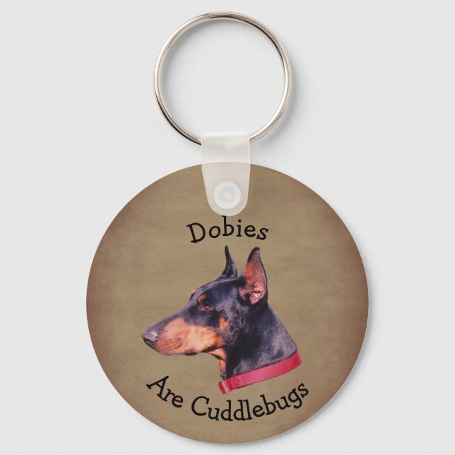 Llavero Dobies Are Cuddlebugs Doberman Pinscher (Anverso)