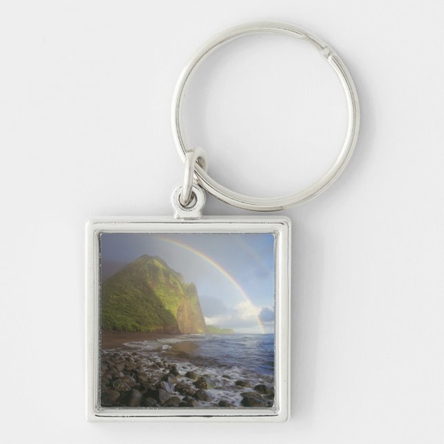Llavero Doble arco iris sobre los acantilados del norte (Frente)