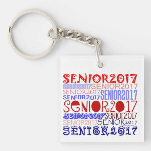 Llavero Doble cara/Personalización de Keychain Senior 2017