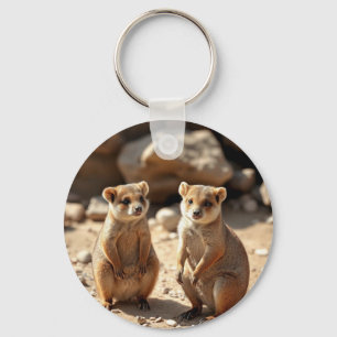 Llavero "Doble cualidad: gemelos australianos de Quokka"