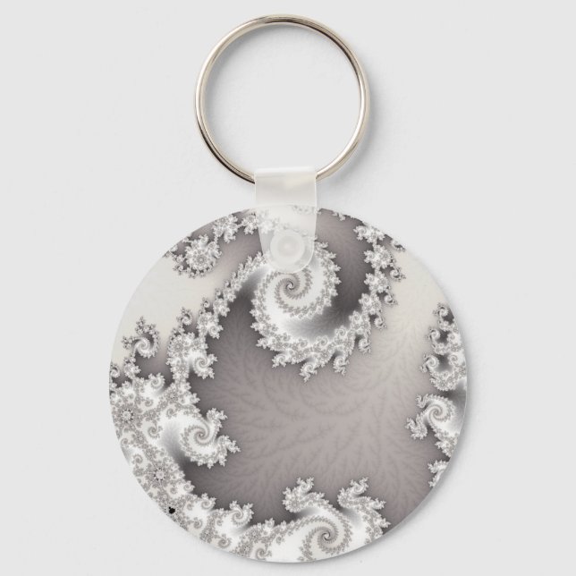 Llavero Doble Espiral de Plata (Anverso)