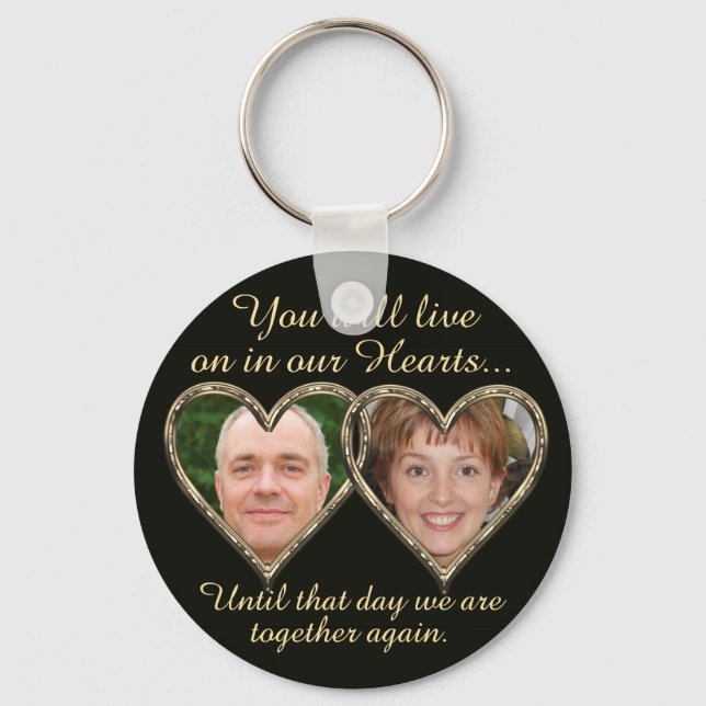 Llavero Doble memoria Añadir fotos Keepsake Keychain (Anverso)