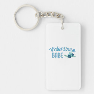 Llavero Doble regalo Valentine Babe Flores