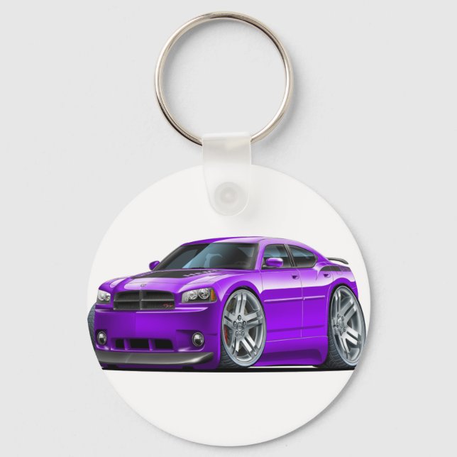 Llavero Dodge Charger Daytona Purple Car (Anverso)