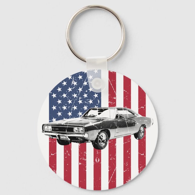 Llavero Dodge Charger Muscle Car (Anverso)