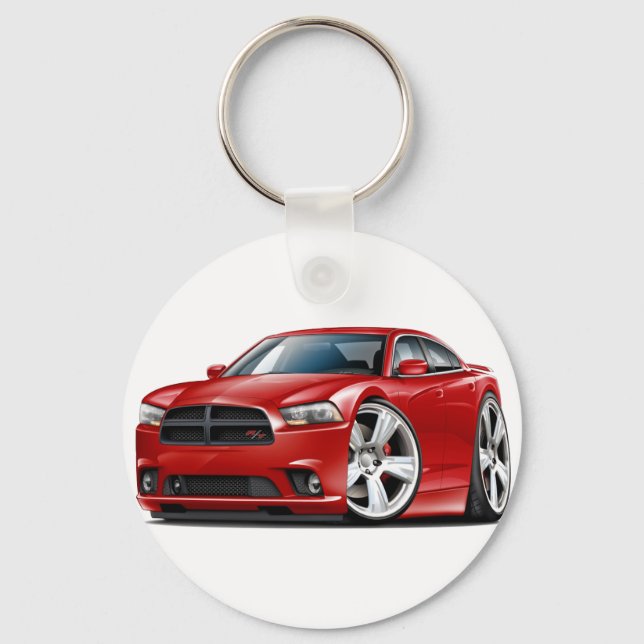 Llavero Dodge Charger RT Red Car (Anverso)