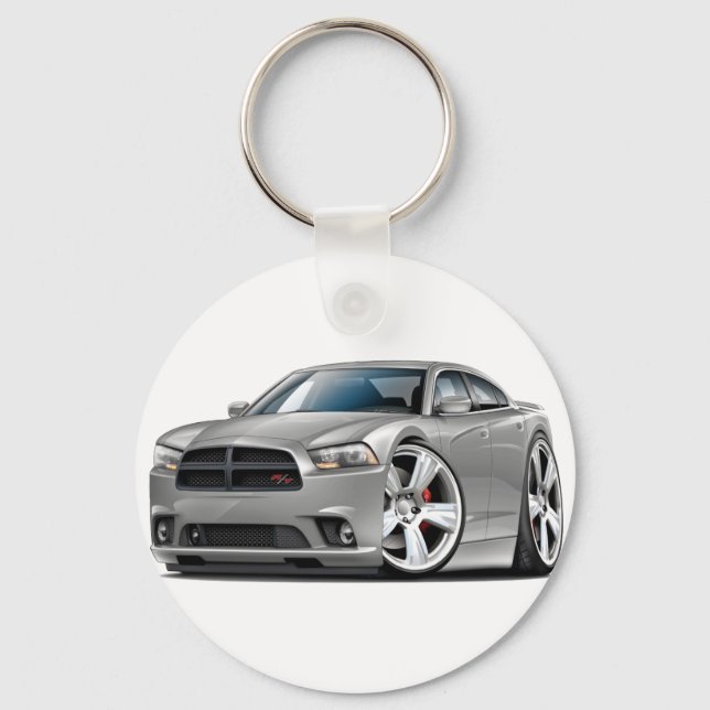 Llavero Dodge Charger RT Silver Car (Anverso)