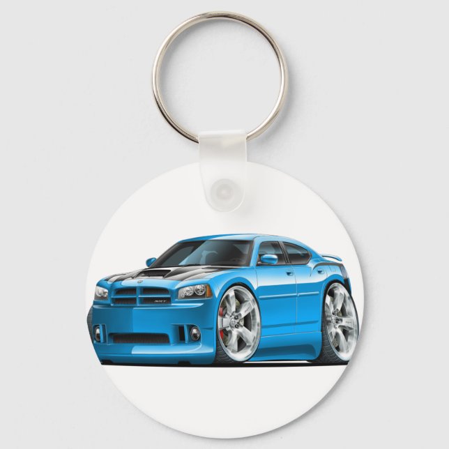 Llavero Dodge Charger Super Bee Blue Car (Anverso)
