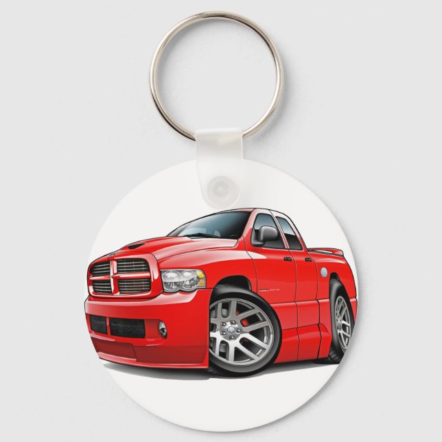Llavero Dodge SRT10 Ram Dualcab Rojo (Anverso)