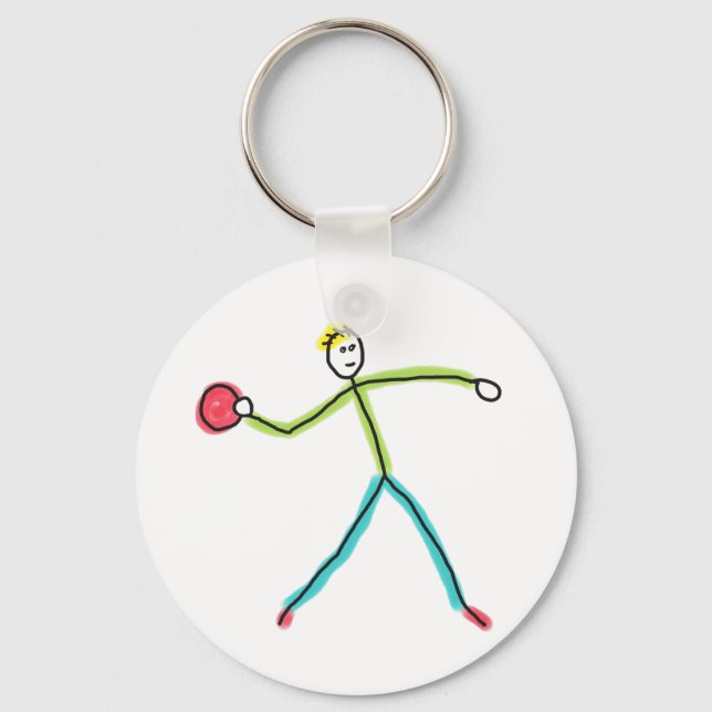 Llavero Dodgeball Stickman (Anverso)