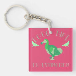 Llavero Dodo Bird De Extinción Diseño Verde