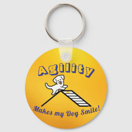 Llavero Dog Agility Themed Keychain