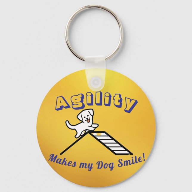 Llavero Dog Agility Themed Keychain (Anverso)
