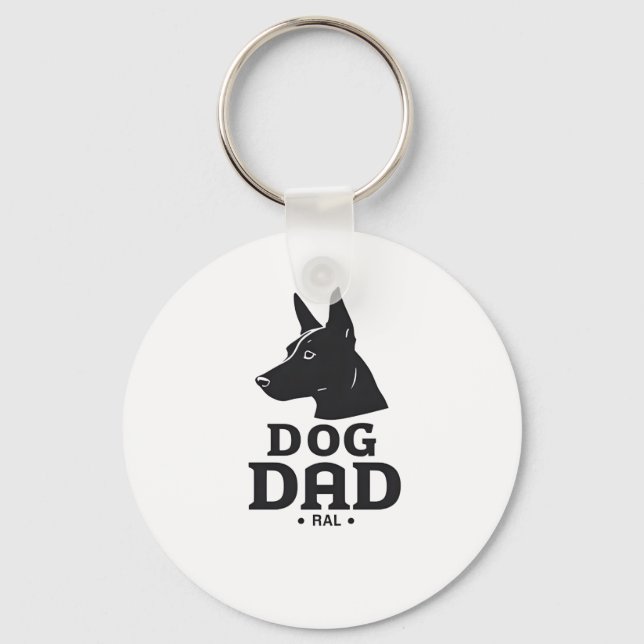 Llavero Dog Dad Gifts for Him – Funny & Custom Gea (Anverso)