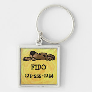 Llavero Dog ID Tag Keychain